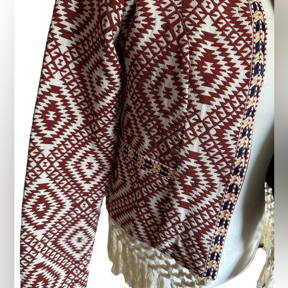 Anthropologie Tularosa Santa Fe Embroidered Ikat Jacket NWOT - Picture 6 of 12